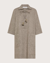 Abito in misto lino viscosa. - | Seventy Venezia