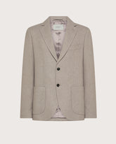 Regular fit single-breasted jacket in faded wool -  | Seventy Venezia