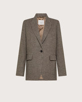 Giacca monopetto in pied de poule - | Seventy Venezia