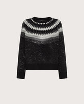 Wool crewneck with Norwegian pattern -  | Seventy Venezia