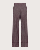 Pants with semi-stretch weave turn-up - | Seventy Venezia