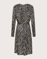 Abito midi con scollo a V animalier -  | Seventy Venezia