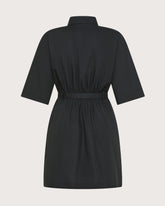 Abito corto in popeline unito ricamo pietre -  | Seventy Venezia