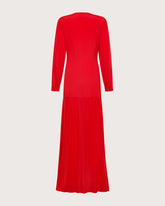 Abito lungo in crêpe misto seta con spacco frontale -  | Seventy Venezia