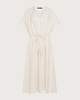 Midi dress in printed organza. -  | Seventy Venezia