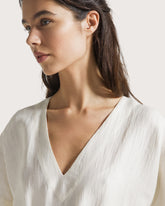 Midi dress in printed organza. -  | Seventy Venezia