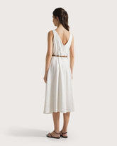 Striped linen midi dress. -  | Seventy Venezia