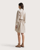 Abito chemisier in popeline tinto filo -  | Seventy Venezia