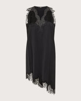 Abito mini in raso opaco fluido e pizzo -  | Seventy Venezia