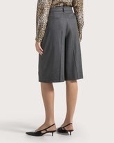 Flared Bermuda shorts in lightweight flannel -  | Seventy Venezia
