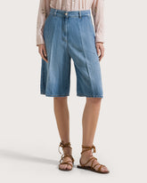 Bermuda in denim mistolino -  | Seventy Venezia