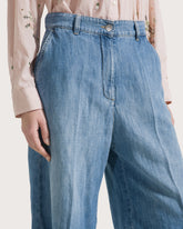 Bermuda in denim mistolino -  | Seventy Venezia