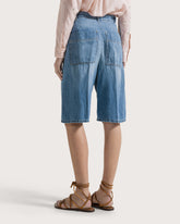 Bermuda in denim mistolino -  | Seventy Venezia