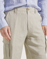 Bermuda tasconato in lino -  | Seventy Venezia