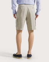 Bermuda tasconato in lino -  | Seventy Venezia