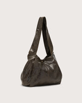Vintage effect leather hobo bag -  | Seventy Venezia