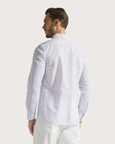 Camicia in cotone-lino a righette -  | Seventy Venezia