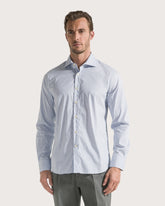 Regular fit striped cotton shirt -  | Seventy Venezia