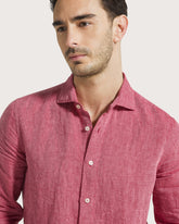 Camicia in lino tinto filo -  | Seventy Venezia