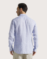 Camicia in lino leggero tinto filo -  | Seventy Venezia