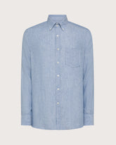 Linen button-down collar shirt -  | Seventy Venezia
