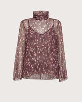 Blusa semitrasparente in creponne stampato -  | Seventy Venezia