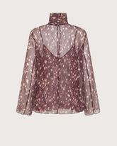 Blusa semitrasparente in creponne stampato -  | Seventy Venezia