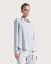 Camicia tinta unita in crêpe misto seta -  | Seventy Venezia