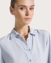 Camicia tinta unita in crêpe misto seta -  | Seventy Venezia