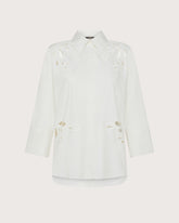 Camicia in tela di cotone con ricami -  | Seventy Venezia