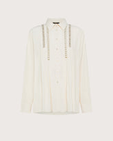 Camicia ampia in crêpe misto seta unito -  | Seventy Venezia