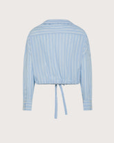 Camicia cropped a righe con laccetti -  | Seventy Venezia