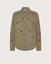 Embroidered velvet shirt -  | Seventy Venezia