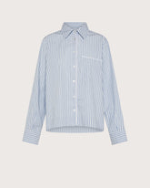 Camicia manica lunga in cotone rigato. -  | Seventy Venezia