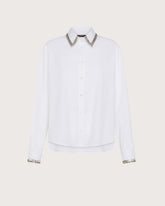 Camicia in popeline con dettaglio pietra -  | Seventy Venezia