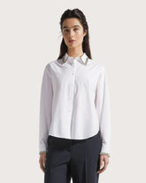 Camicia in popeline con dettaglio pietra -  | Seventy Venezia
