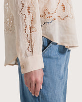 Camicia in ramié con macramè -  | Seventy Venezia