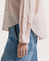 Embroidered viscose shirt. -  | Seventy Venezia