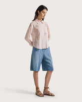Embroidered viscose shirt. -  | Seventy Venezia