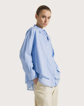 Camicia bicolor in voile reversibile -  | Seventy Venezia