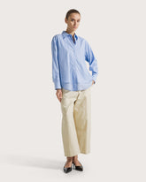 Camicia bicolor in voile reversibile -  | Seventy Venezia