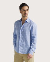 Camicia in lino tinto filo -  | Seventy Venezia
