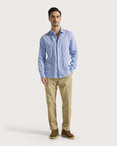 Camicia in lino tinto filo -  | Seventy Venezia
