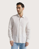 Camicia a righe in lino -  | Seventy Venezia
