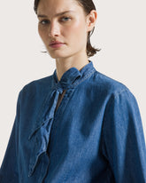 Camicia in denim leggero con fusciacca -  | Seventy Venezia
