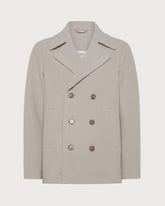 Cappotto corto doppiopetto in lana cotta pesante -  | Seventy Venezia