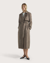 Wool linen trench coat -  | Seventy Venezia