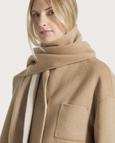 Short coat with two-colour scarf -  | Seventy Venezia