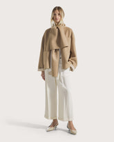 Short coat with two-colour scarf -  | Seventy Venezia