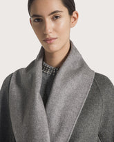 Two-colour double-faced mélange robe coat -  | Seventy Venezia